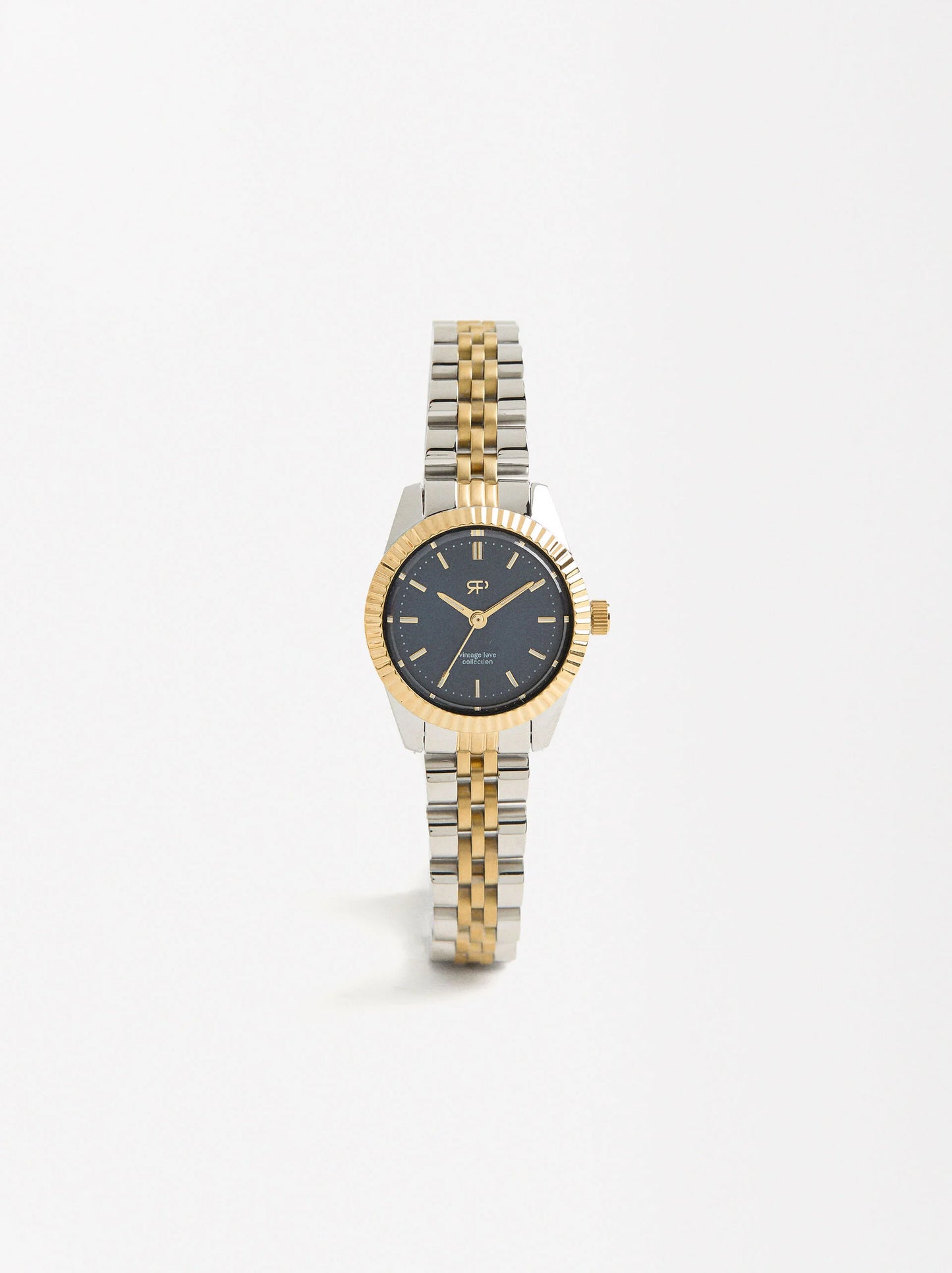 Watch With Two-Toned Steel Strap