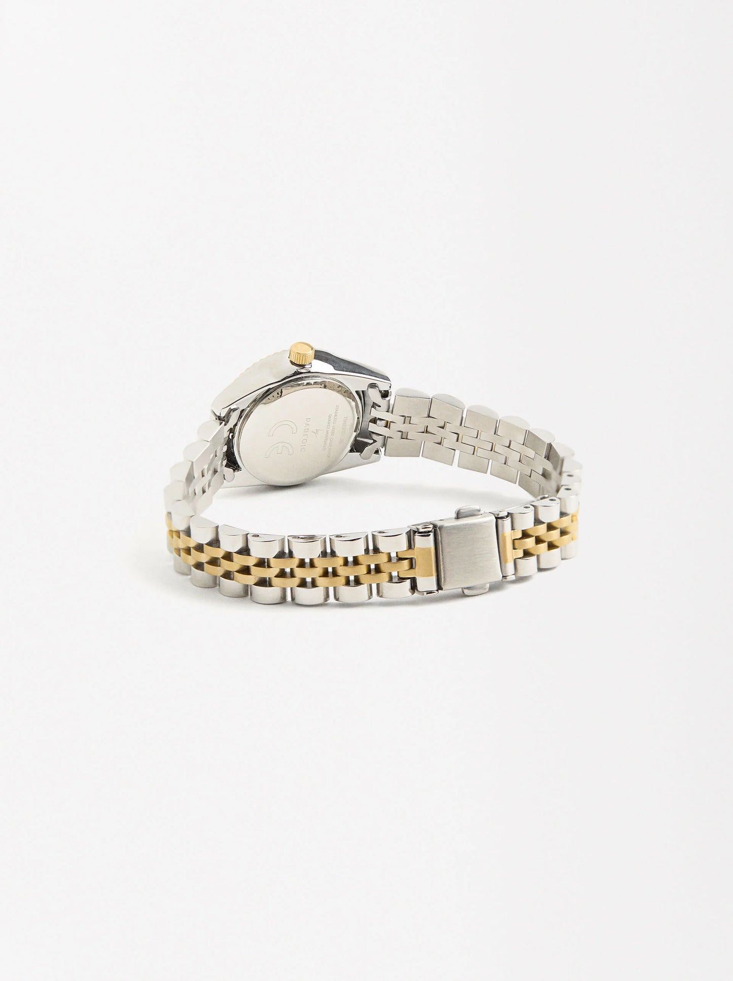 Watch With Two-Toned Steel Strap