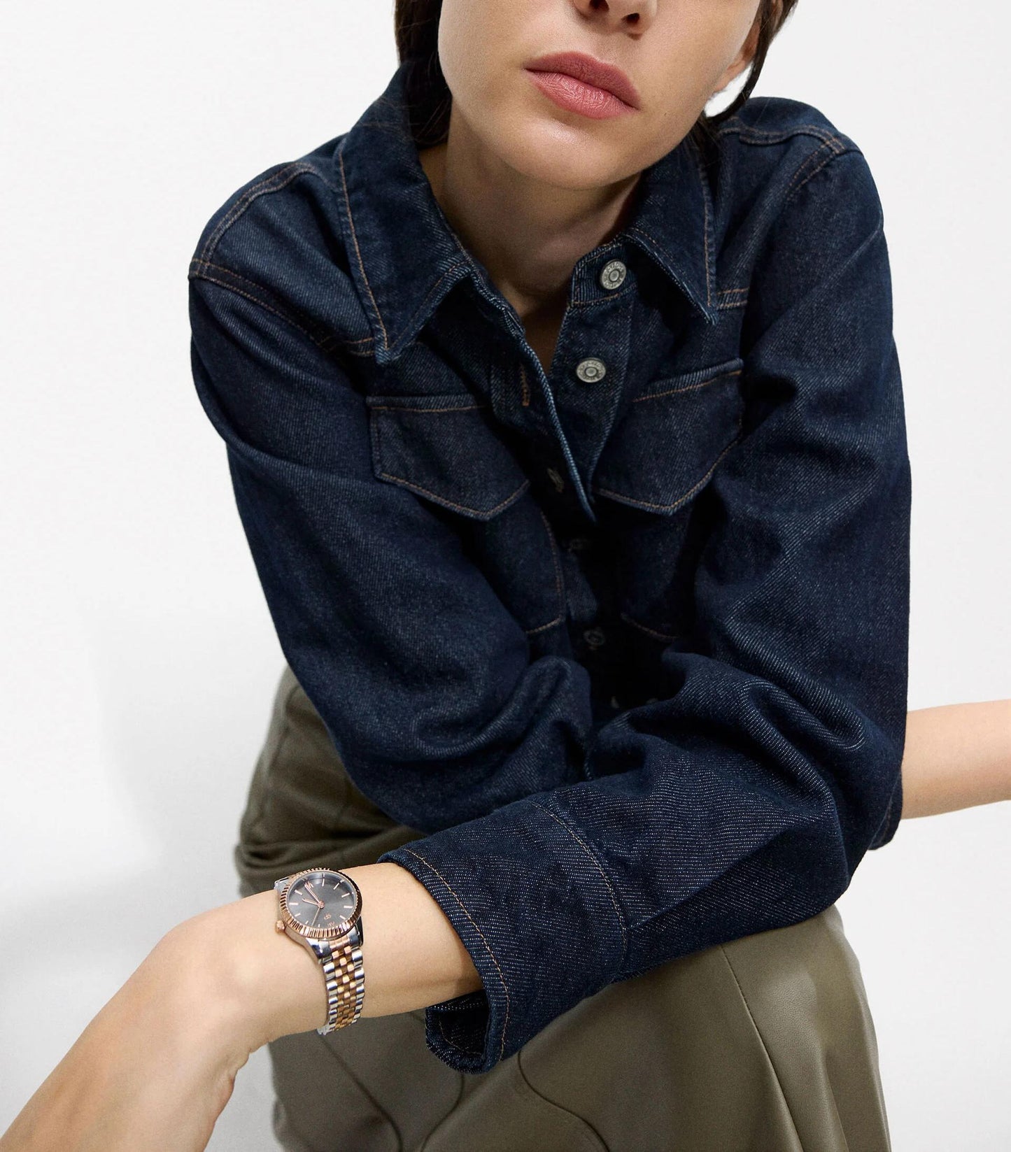 Parfois Watch With Two-Toned Steel Strap