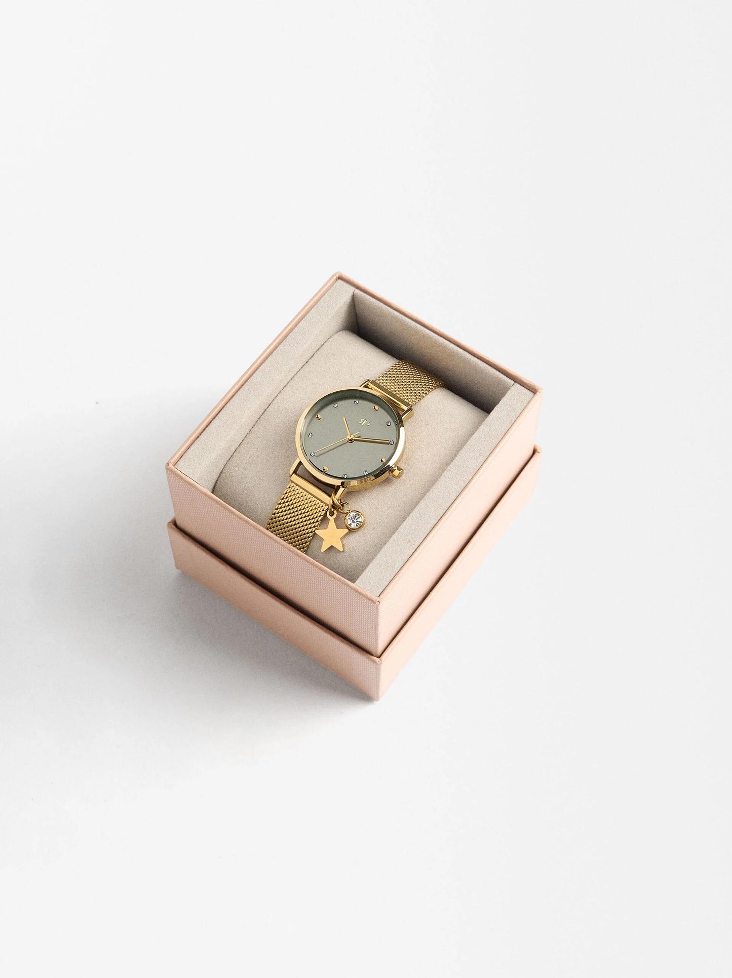 Parfois Watch With Stainless Steel Metalic Mesh Strap