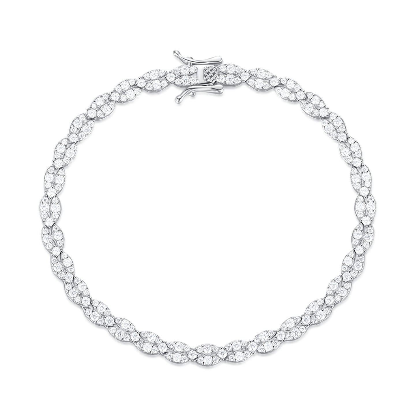 Leaf CZ Riviera Bracelet